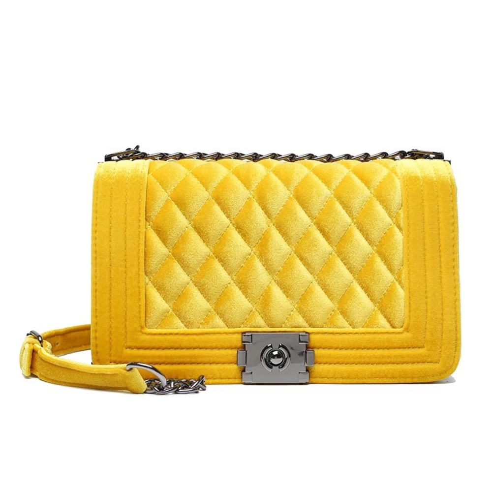 Velvet Quilted Purse